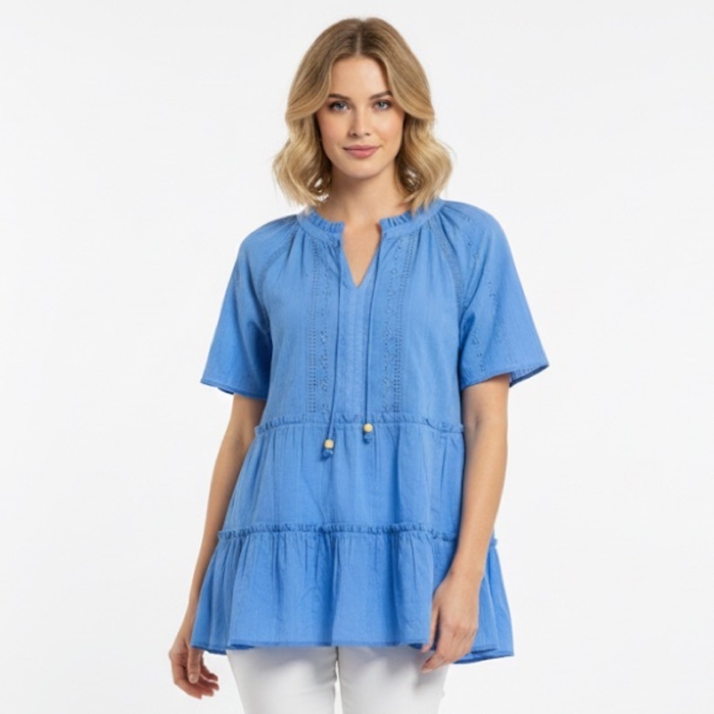 Wonderly Blue Women's Top size large new with tags